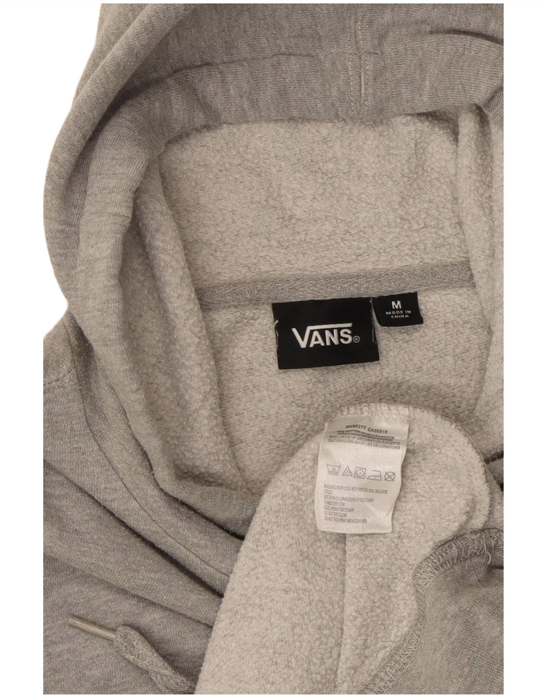 VANS Mens Graphic Hoodie Jumper Médio Algodão Cinza