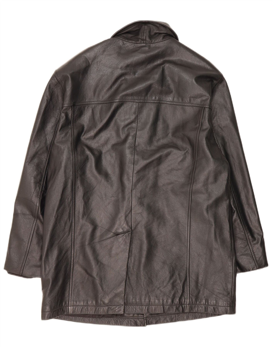 Casaco de couro masculino Orfatti IT 52 XL couro preto