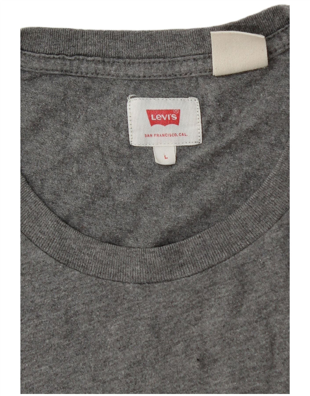 Camiseta masculina Levi's grande cinza manchada