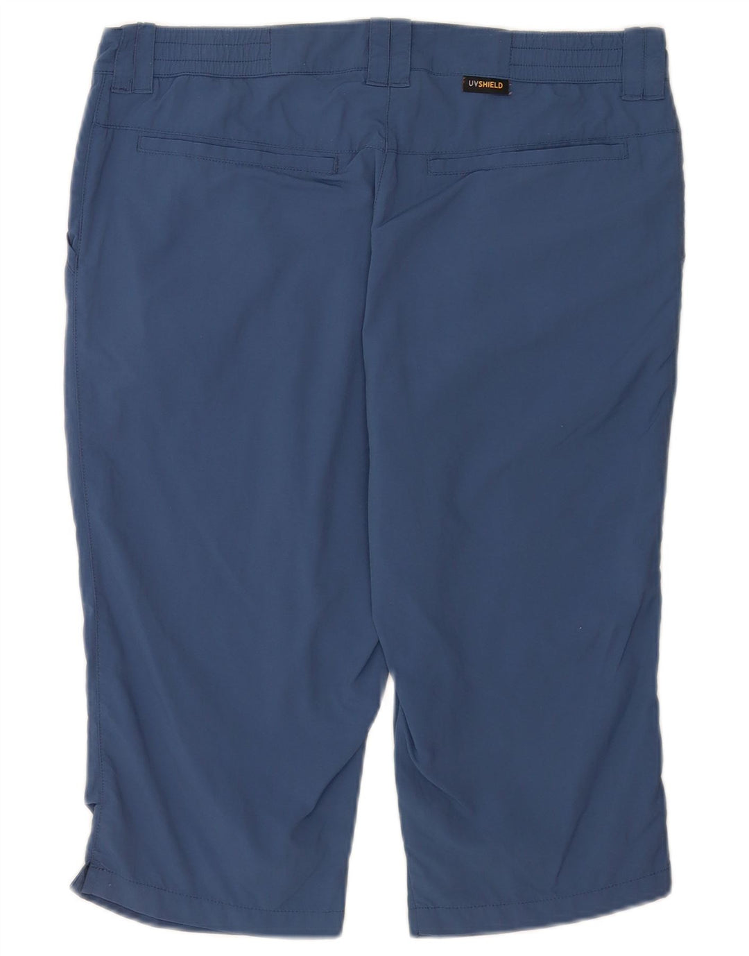 Shorts chino feminino Jack Wolfskin UK 12 médio W32 azul poliamida