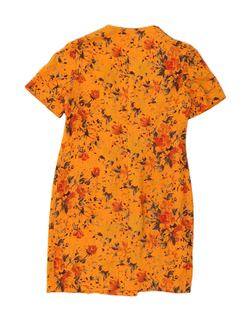 RENATO BALESTRA Womens Shirt Dress IT 48 XL Orange Floral Vintage Renato Balestra and Second-Hand Renato Balestra from Messina Hembry 
