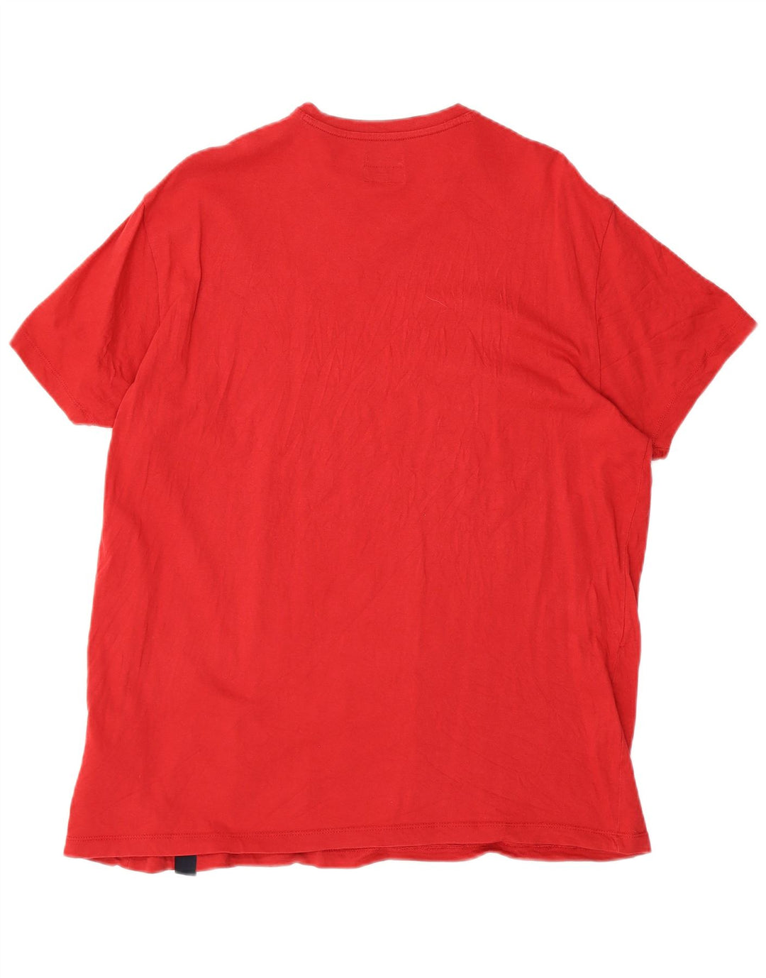 Camiseta feminina ARMANI JEANS Regular Fit UK 22 3XL algodão vermelho