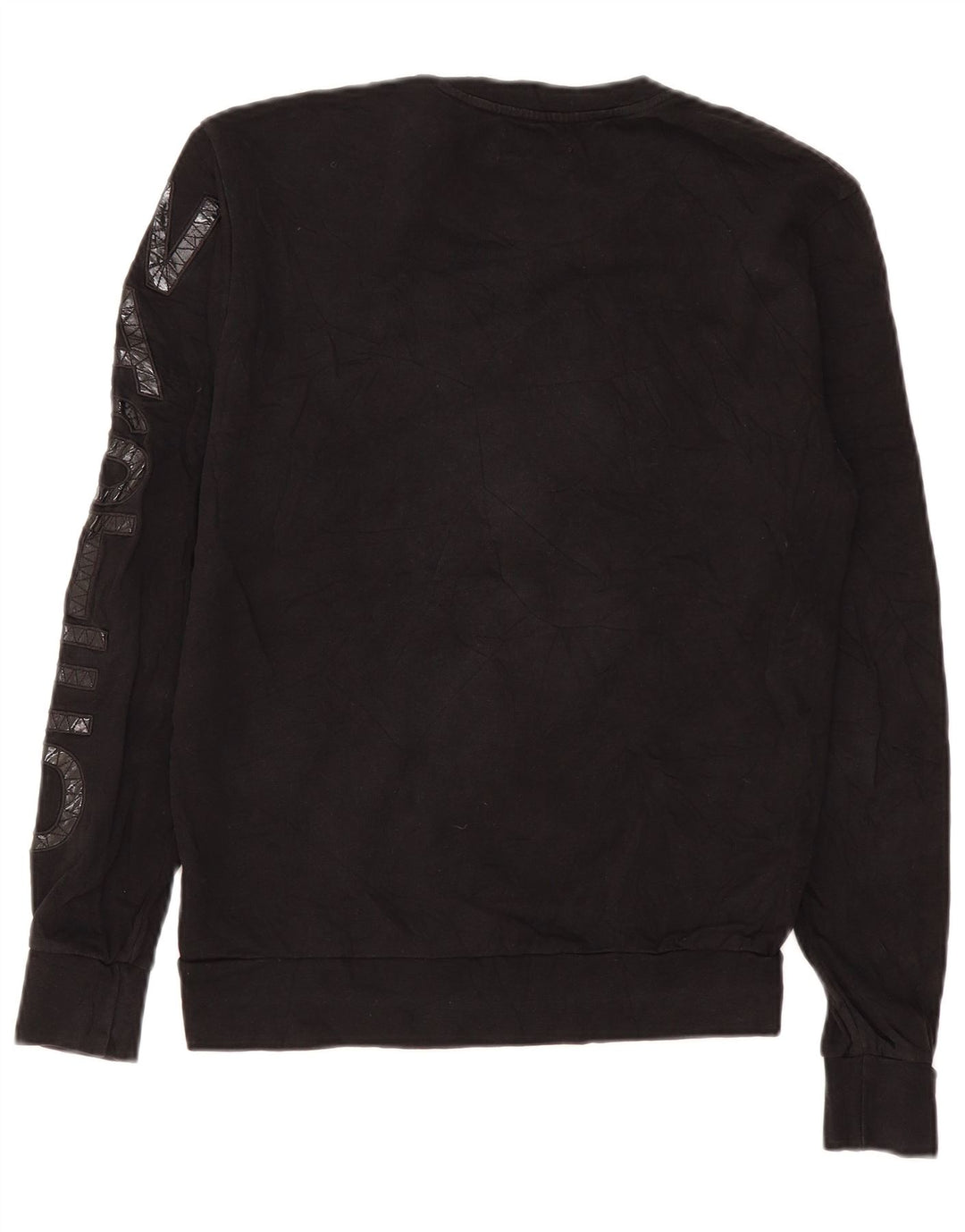 Zara moletom gráfico masculino jumper médio preto poliéster