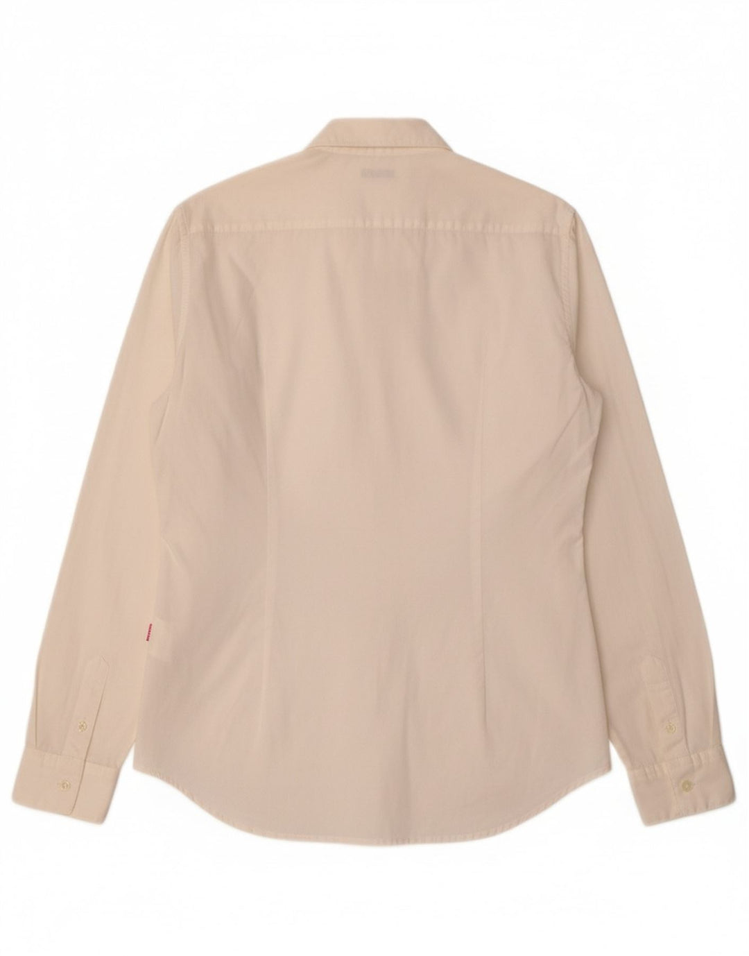 Camisa militar masculina CARRERA slim fit de algodão branco médio