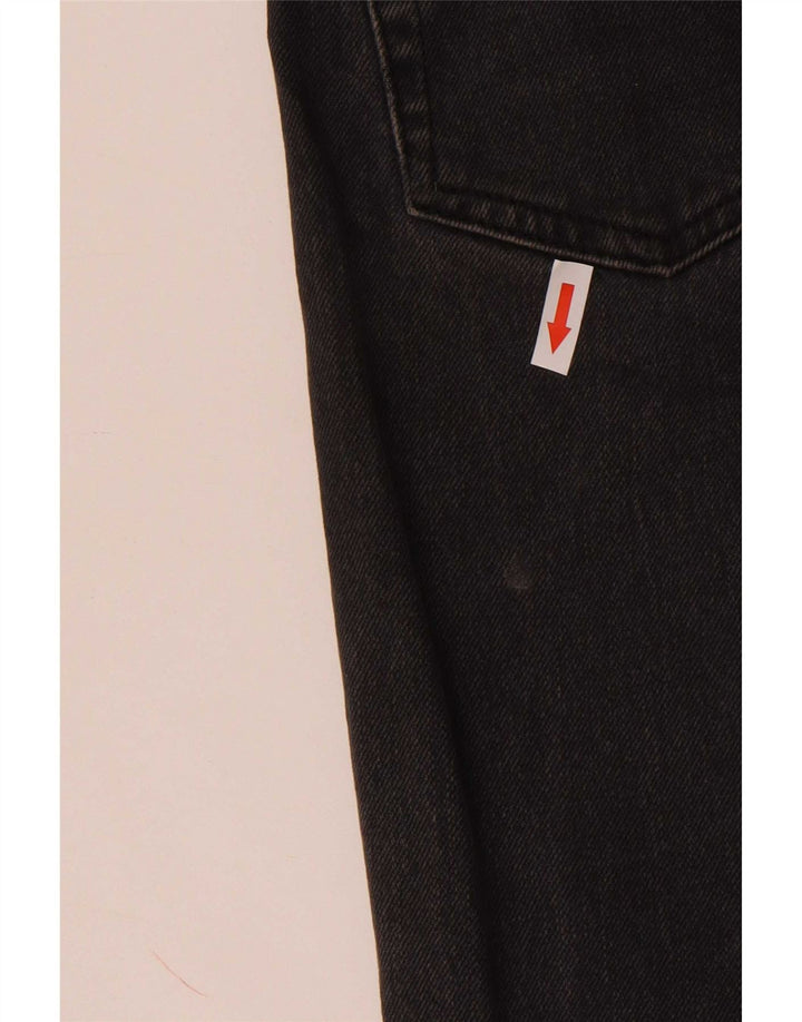 Jeans recortados femininos Topshop W25 L24 poliéster cinza