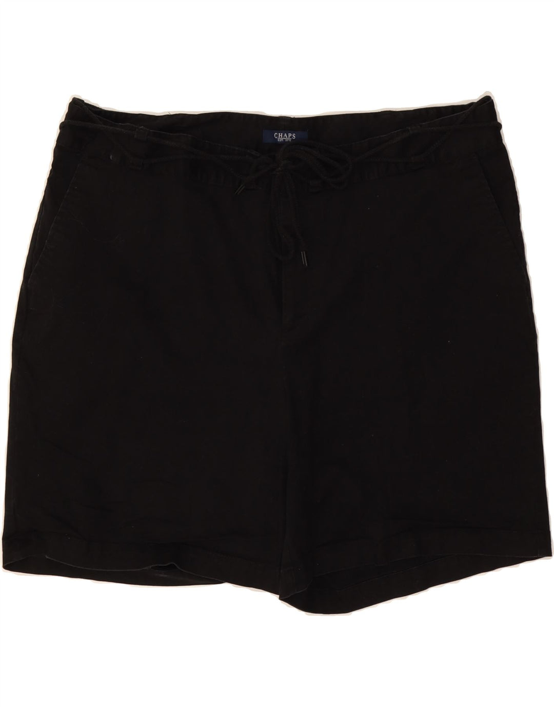 CHAPS Womens Casual Shorts US 18 2XL W40  Black Cotton Vintage Chaps and Second-Hand Chaps from Messina Hembry 