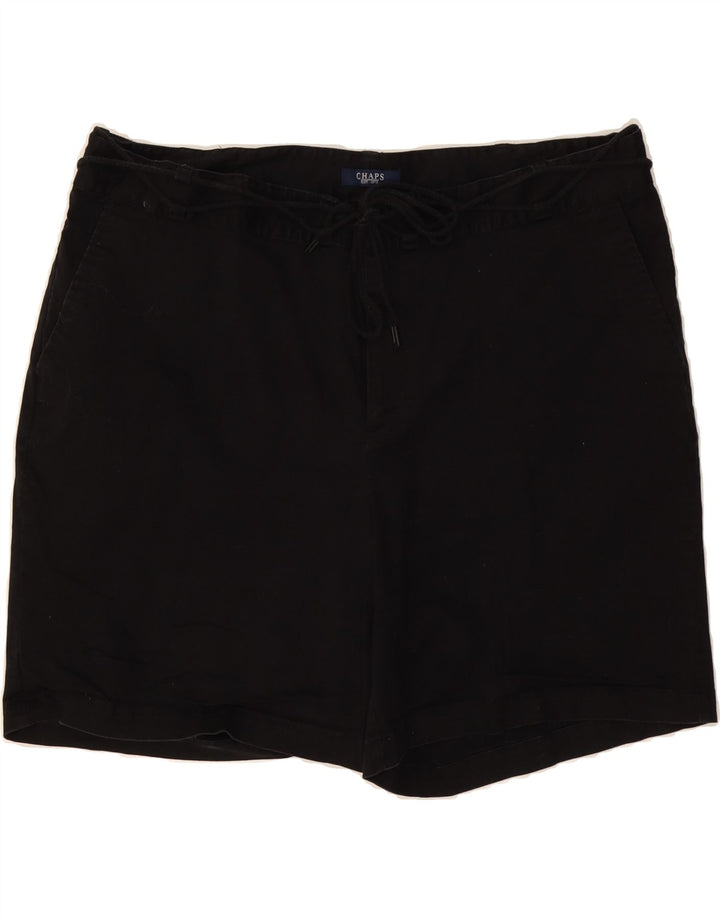 CHAPS Womens Casual Shorts US 18 2XL W40  Black Cotton Vintage Chaps and Second-Hand Chaps from Messina Hembry 