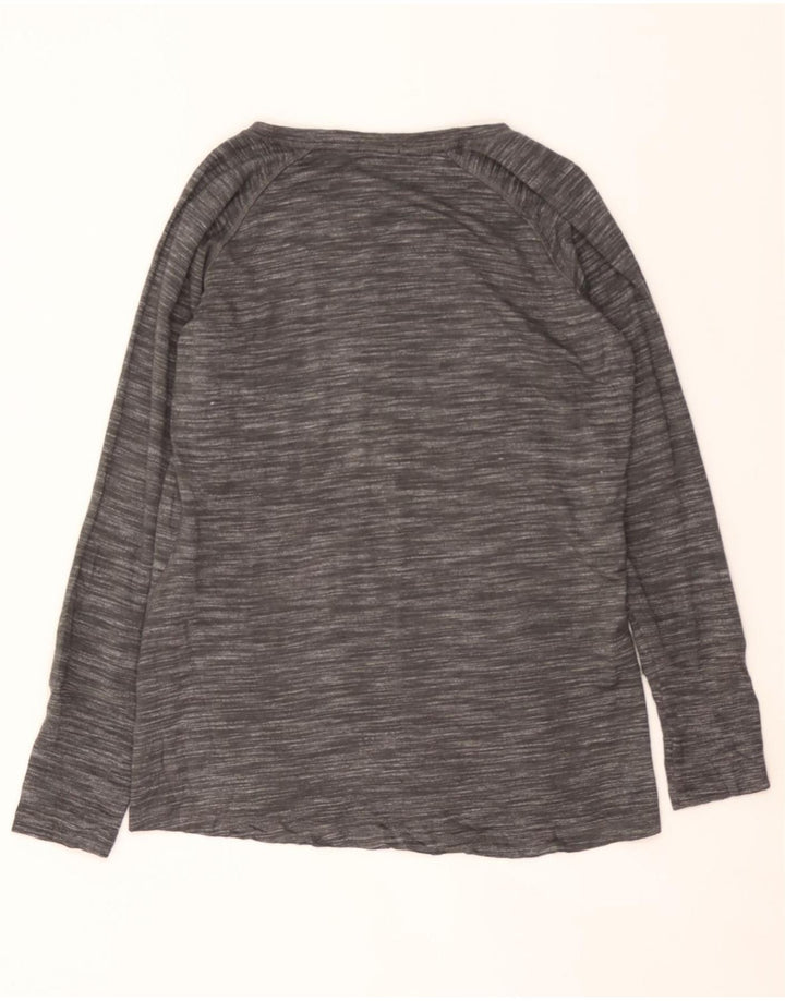 CHAMPION Mens Top Long Sleeve Medium Grey Pinstripe Rayon Vintage Champion and Second-Hand Champion from Messina Hembry 
