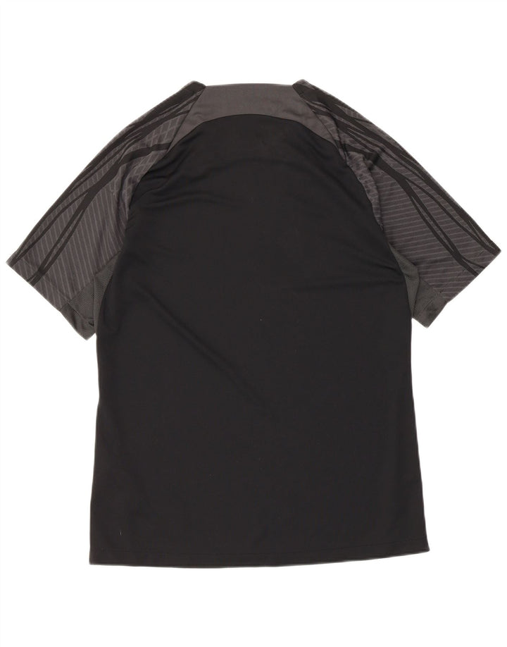 Camiseta masculina Nike Dri Fit Slim Fit Top Médio Preto Colourblock Poliéster