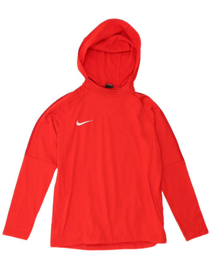 Top masculino Nike com capuz manga comprida grande poliéster vermelho