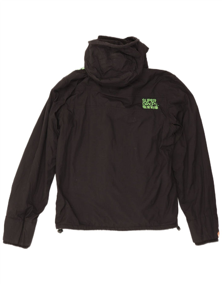 Jaqueta corta-vento masculina Superdry UK 42 XL preto nylon
