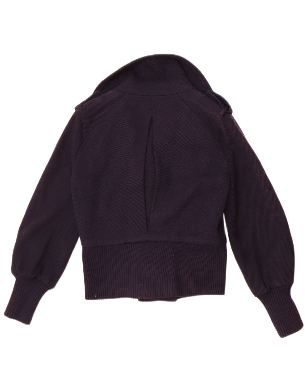 Jaqueta bomber feminina Armani Exchange com peito duplo UK 6 XS azul marinho