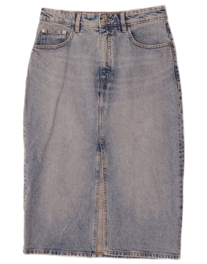 Saia jeans feminina Zara médio W28 algodão azul