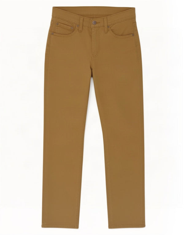 Calça jeans masculina Levi's 511 Straight W29 L30 algodão bege