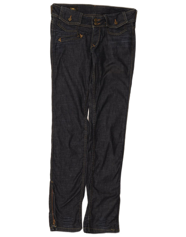 Lee Womens Brea Slim Jeans W29 L33 Navy Blue Cotton