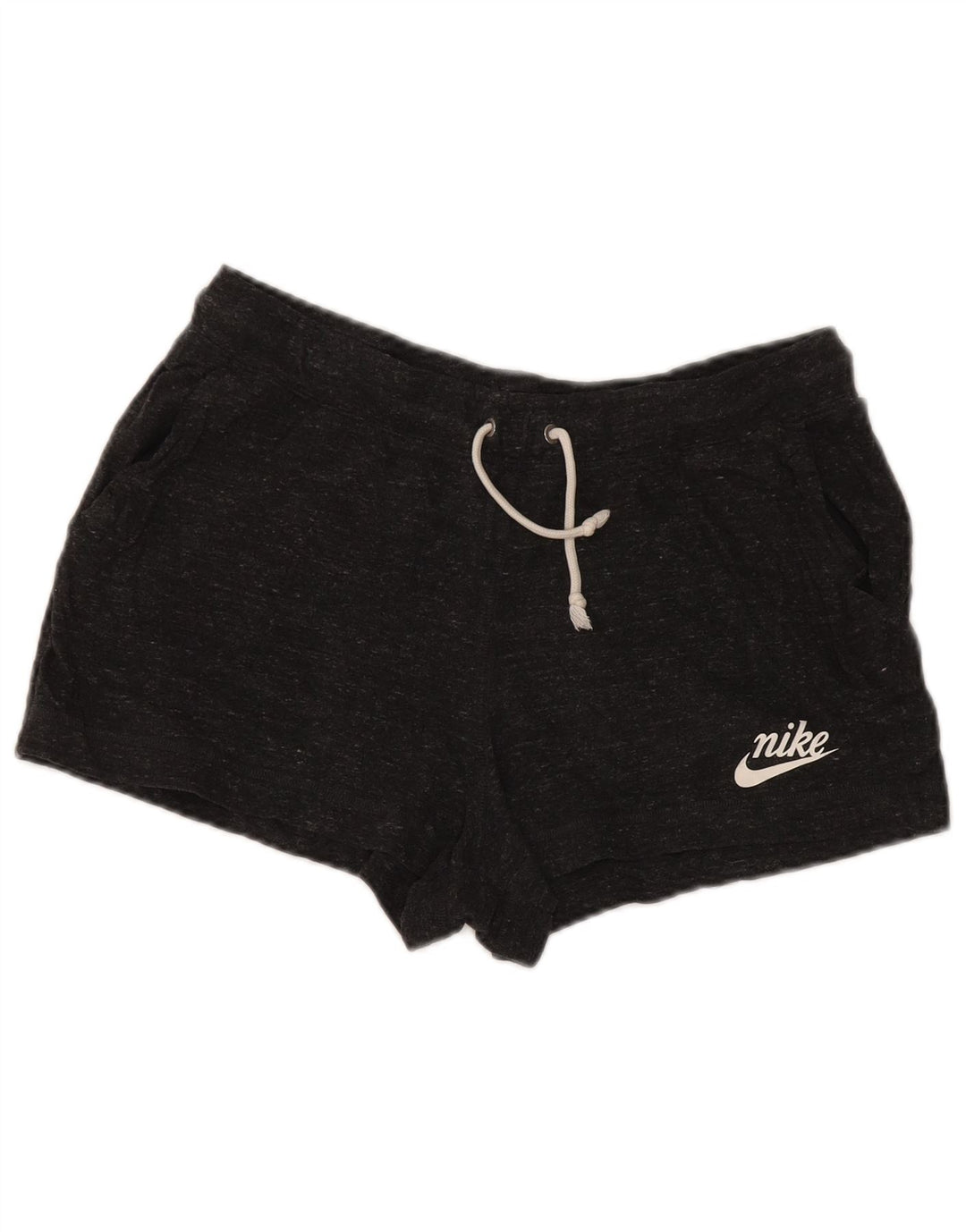 Shorts esportivos femininos NIKE UK 16 grande algodão cinza