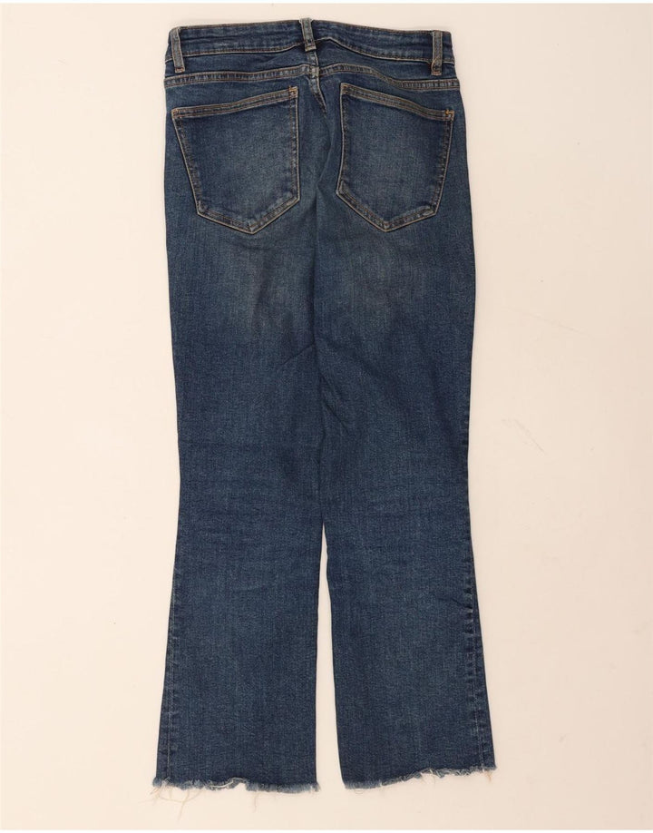 Calça jeans feminina Zara Bootcut EU 38 pequena W28 L26 azul