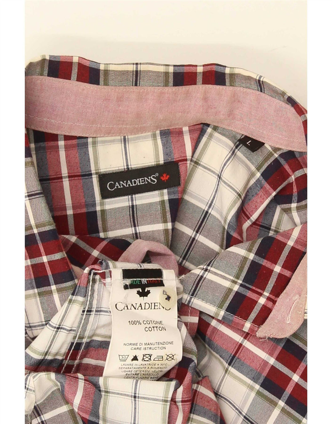 Camisa masculina de flanela Canadiens grande algodão xadrez vermelho