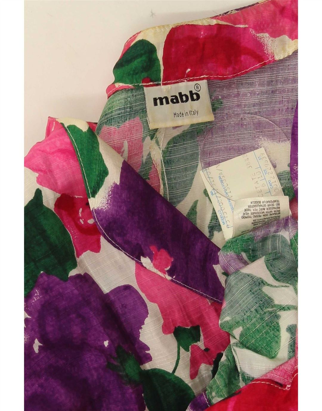 mabb Jaqueta blazer feminina de 4 botões IT 42 médio floral multicolorido
