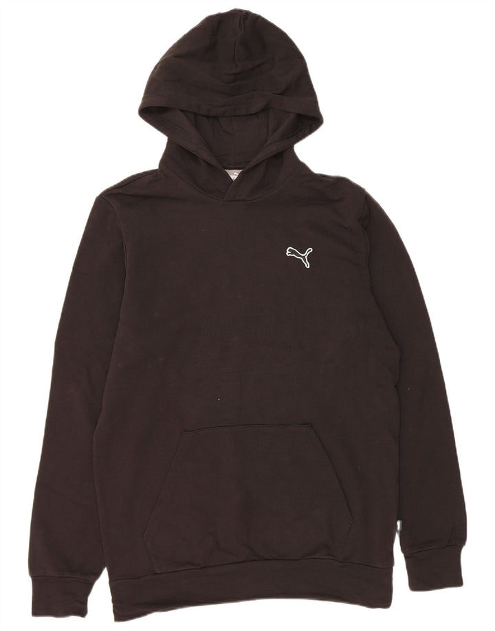 PUMA Mens Hoodie Jumper Médio Algodão Preto