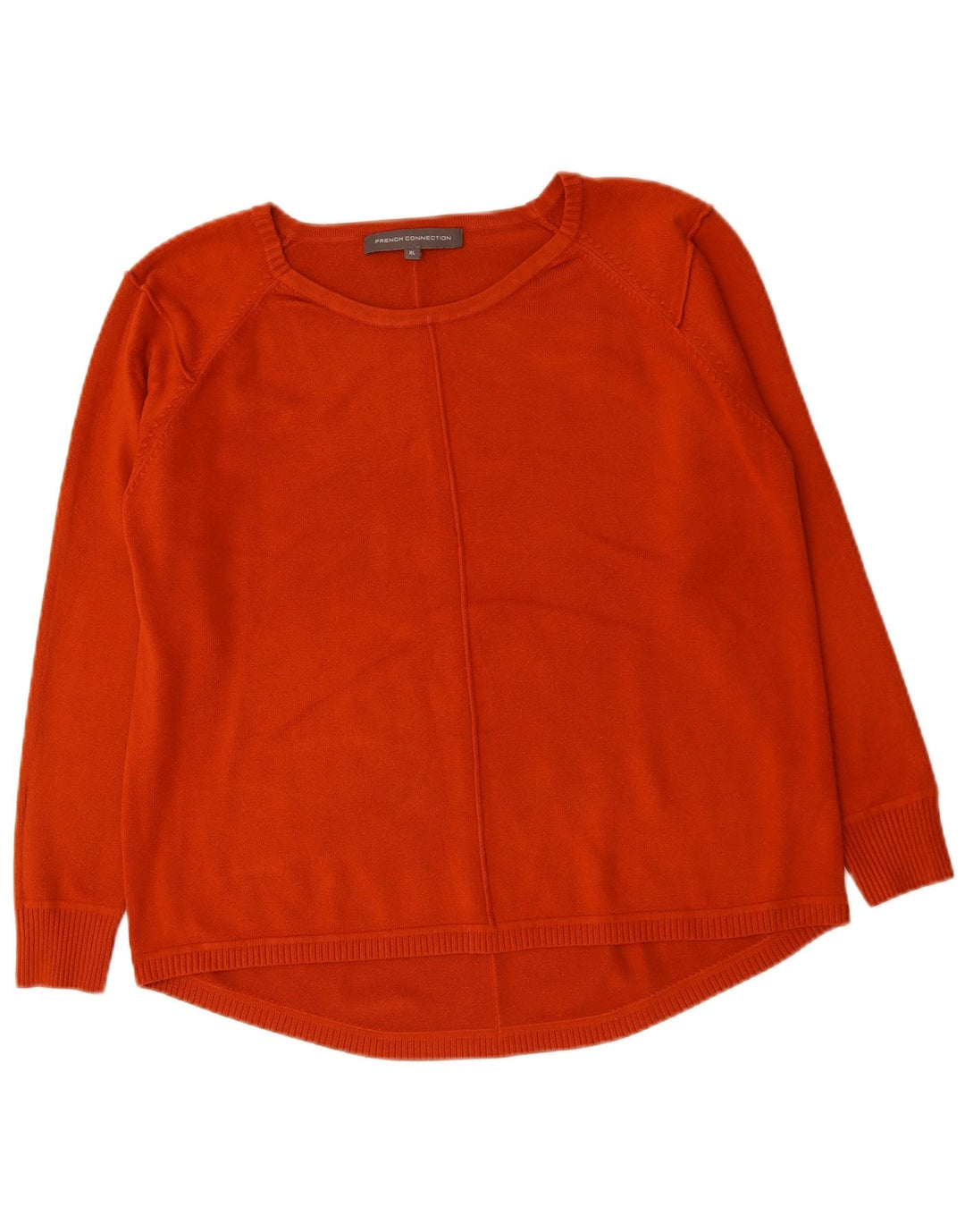 Suéter feminino com gola canoa FRENCH CONNECTION UK 18 XL laranja