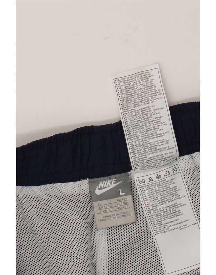 Shorts esportivos masculinos Nike grandes nylon azul marinho