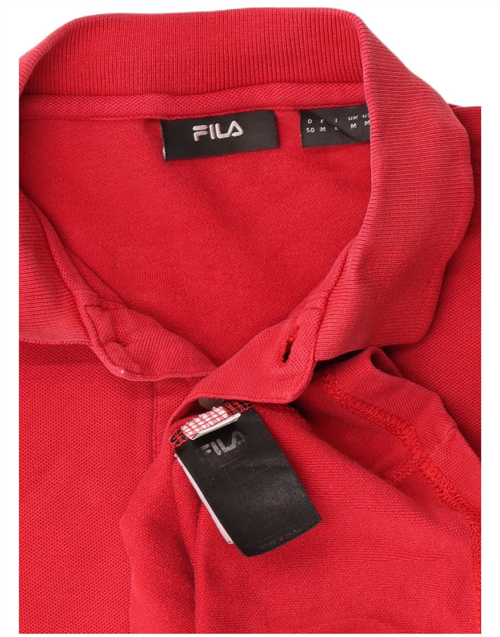 Camisa polo masculina Fila médio algodão vermelho