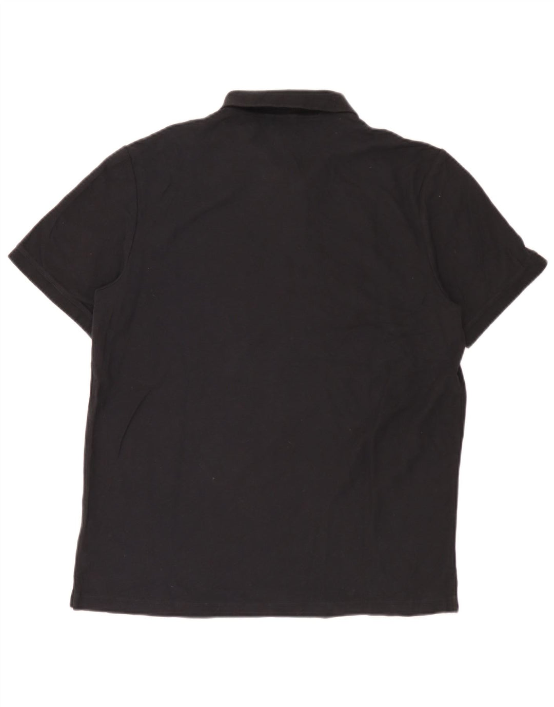 Camisa polo masculina Calvin Klein de algodão preto médio