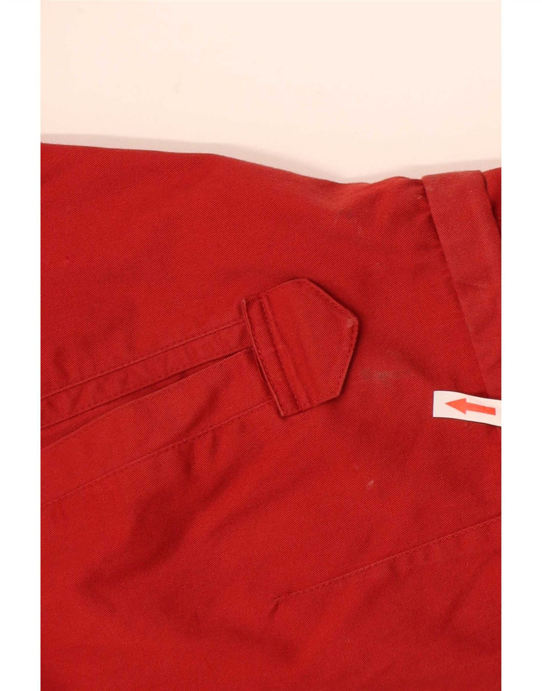 Jaqueta bomber masculina com capuz da guarda costeira Reino Unido 38 algodão colorblock vermelho médio
