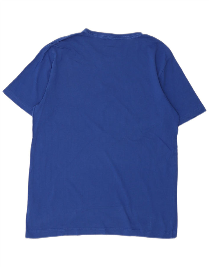 Puma Camiseta Masculina Top Médio Algodão Azul