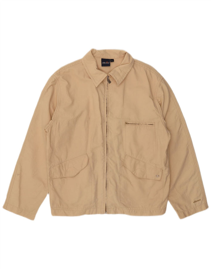 Jaqueta utilitária masculina Ellesse UK 42 XL algodão bege