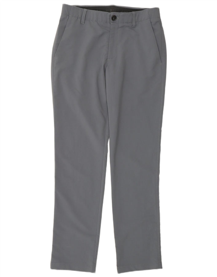Under Armour Mens Straight Chino Calças W32 L32 Cinza Poliamida
