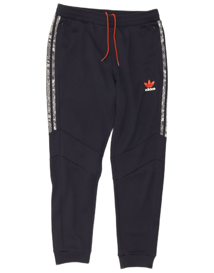 Adidas Mens Graphic Treino Calça Joggers Grande Poliéster Azul Marinho