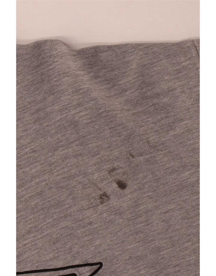 Moletom gráfico masculino Umbro Jumper XL cinza manchado de algodão