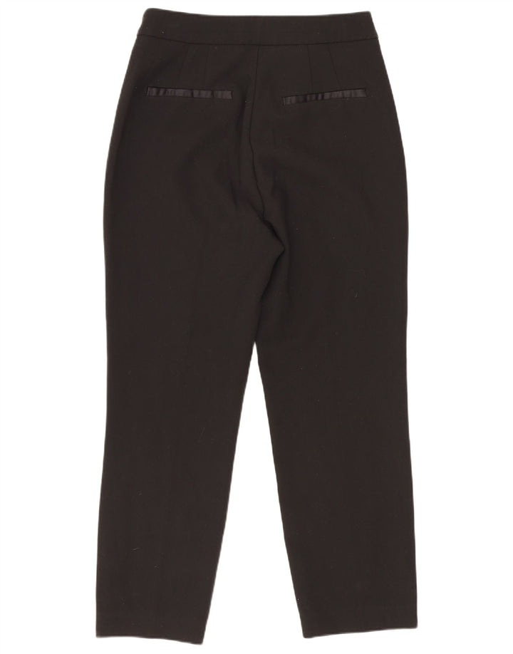Calça feminina casual slim Zara XS 24 L23 poliéster preto