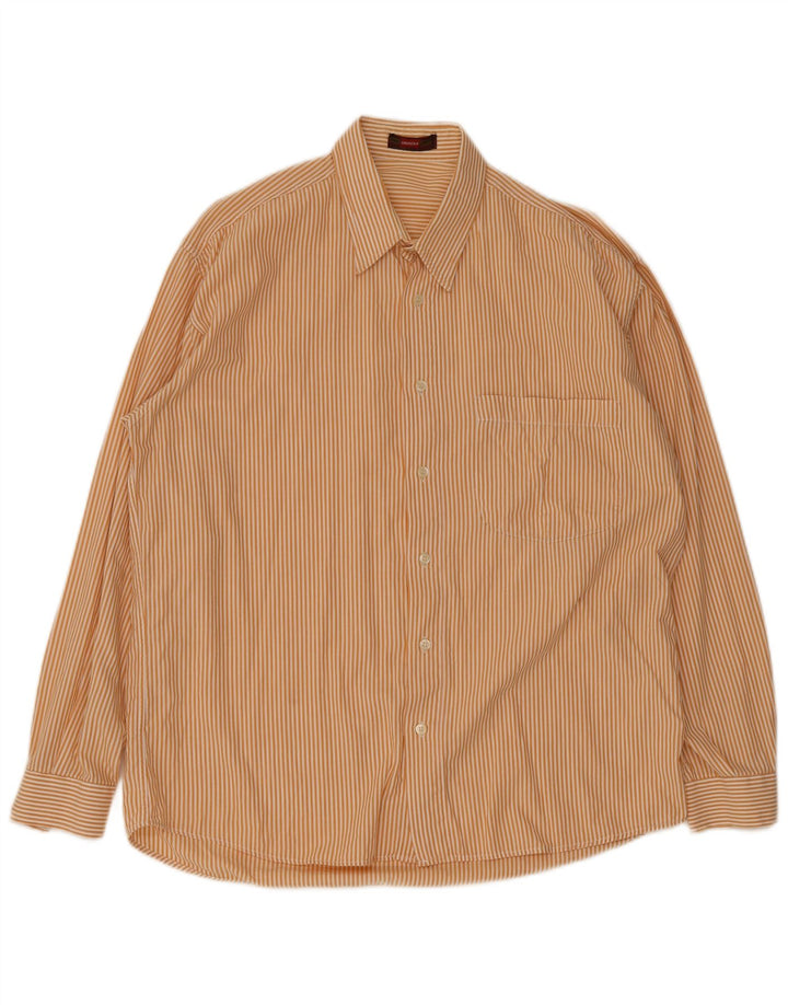 Camisa masculina Carrera grande listra laranja