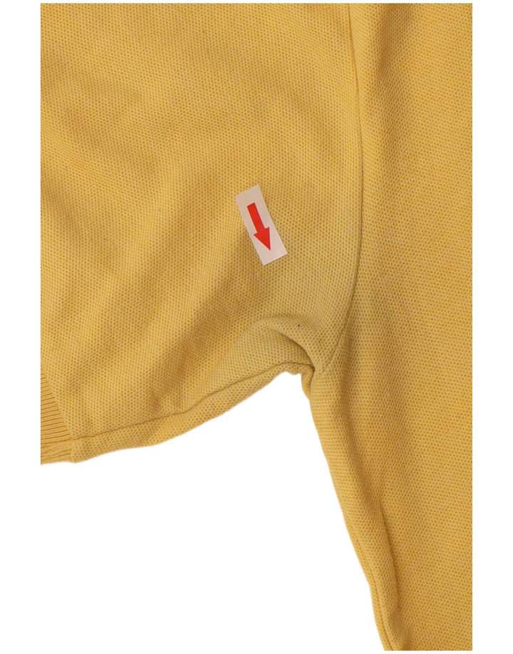 Camisa polo masculina Fila IT 48 algodão amarelo médio