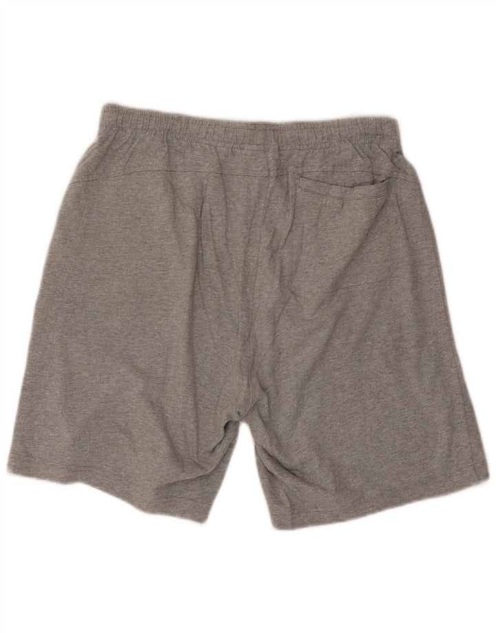 Shorts esportivos masculinos Champion grandes cinza manchados