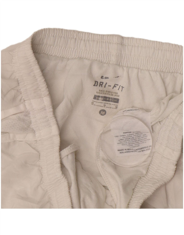 Shorts esportivo feminino Nike Dri Fit UK 14 médio branco poliéster