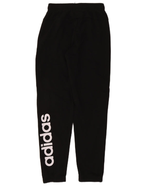 Adidas Mens Graphic Treino Calças Joggers Pequeno Algodão Preto