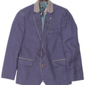 JP 1880 Jaqueta Blazer Masculina com 2 Botões 4-5 Anos Poliéster Azul Marinho