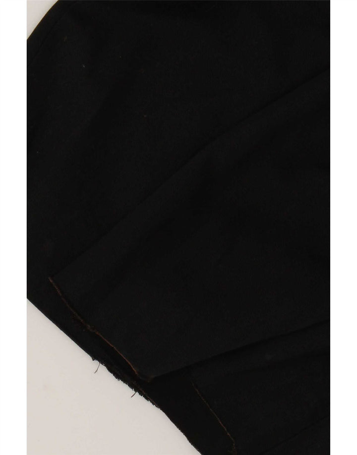 Zara Calça Chino Masculina Reta EU 42 Grande W32 L32 Poliéster Preto