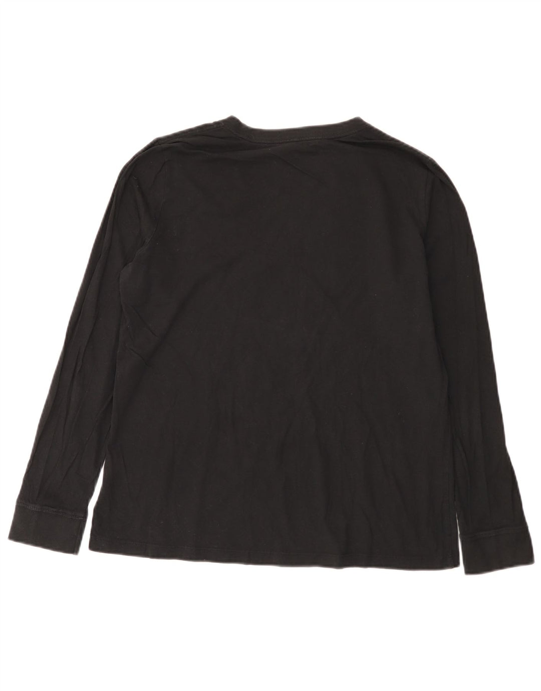 Top gráfico feminino Nike manga comprida UK 16 grande algodão preto