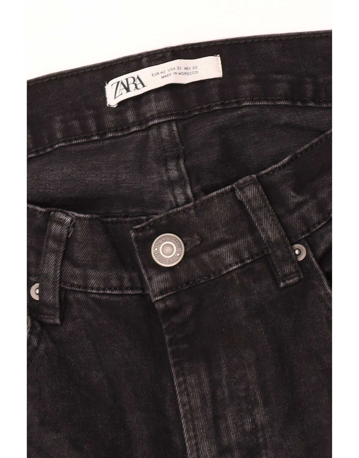 Zara Mens Slim Jeans EU 42 Grande W32 L30 Cinza Algodão
