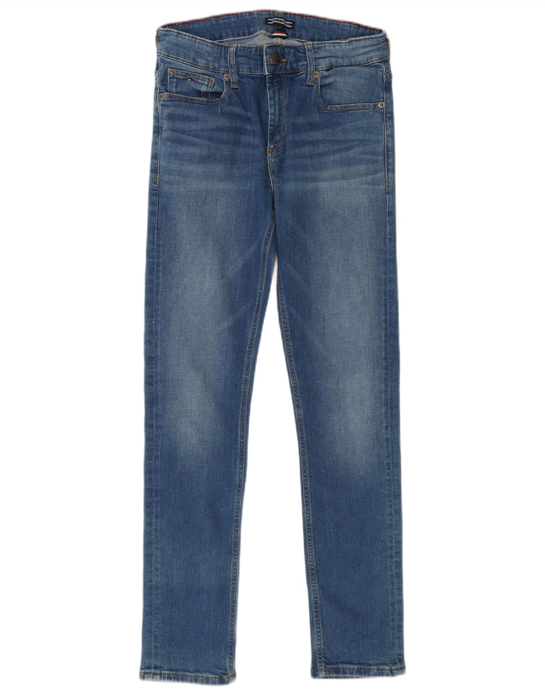 Tommy Hilfiger Meninas Jeans Slim 13-14 Anos W27 L29 Azul