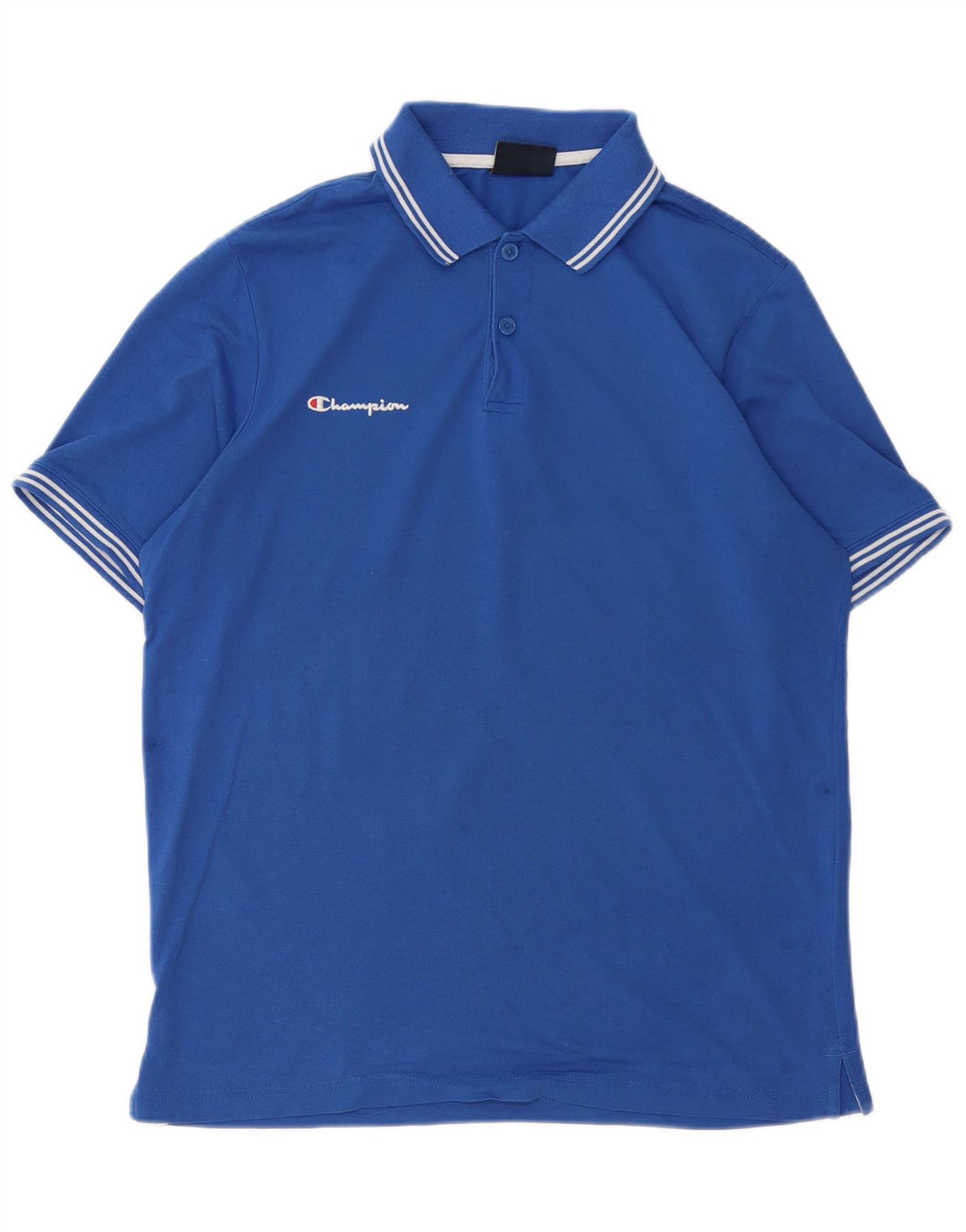 Camisa pólo gráfica masculina Champion grande azul