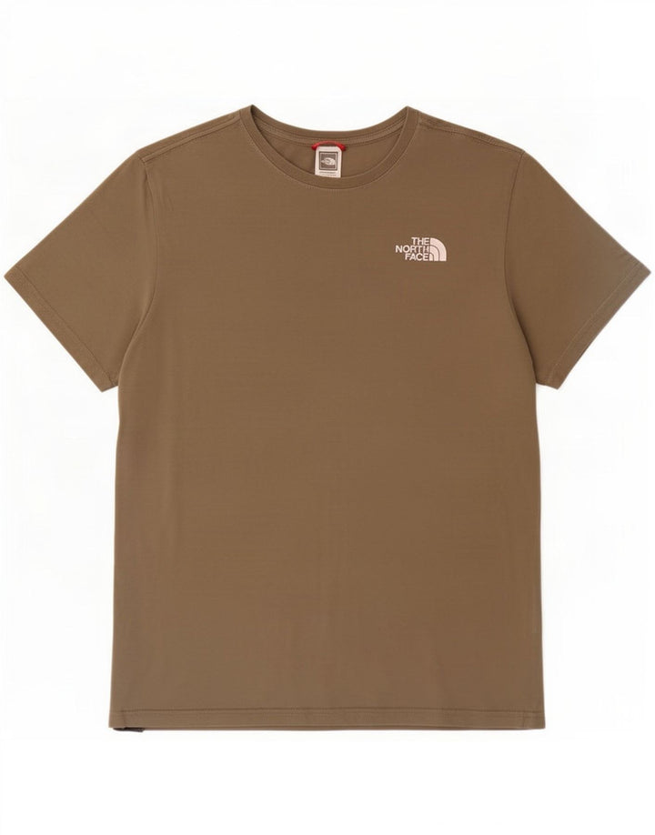 Camiseta gráfica masculina The North Face Top médio cáqui