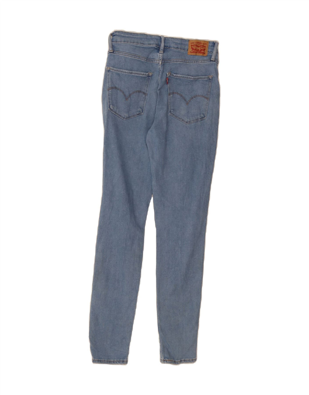 LEVI'S Womens 721 Distressed Skinny Jeans W27 L30 Blue Cotton Vintage Levi's and Second-Hand Levi's from Messina Hembry 