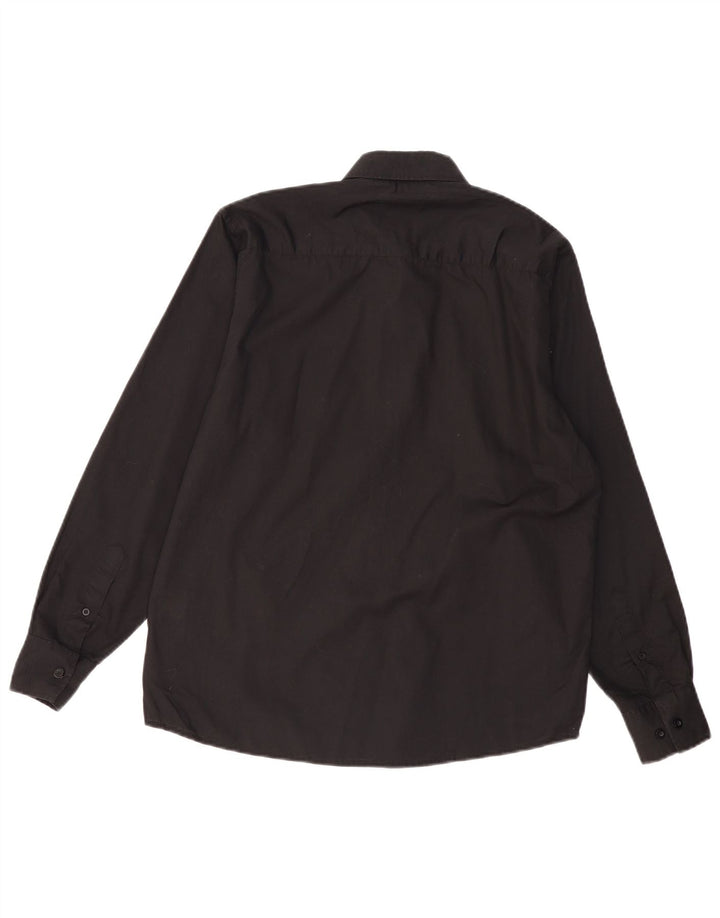 Camisa masculina Pierre Cardin poliéster preto médio