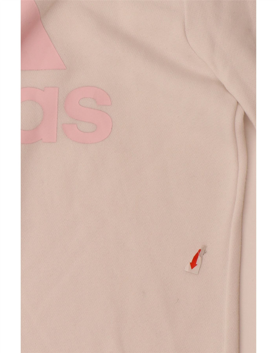 ADIDAS Meninas Graphic Sweatshirt Jumper 11-12 Anos Branco Algodão